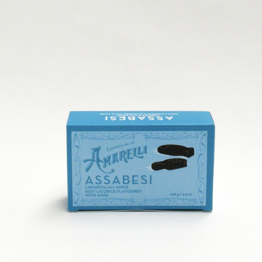 Box liquorice with natural anise flavour, italian