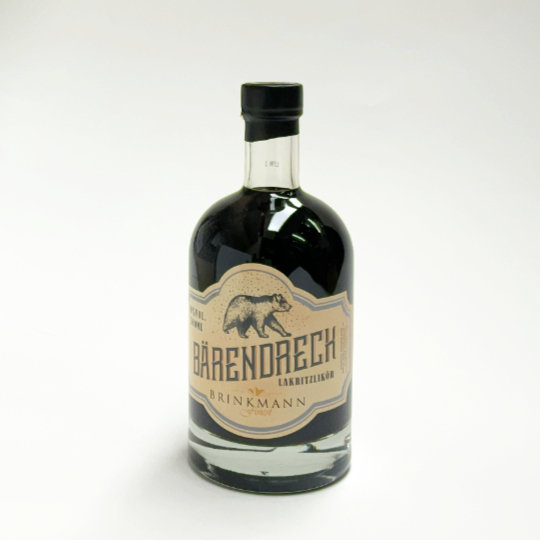 Bottle liquorice liquor with anise, german