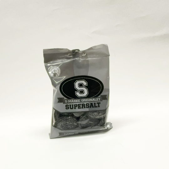 Salty liquorice with a salty crust, swedish