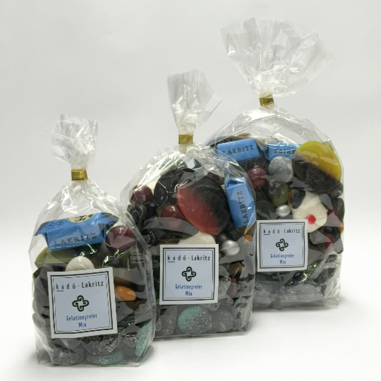 Mix of sweet and salty vegan liquorice across the kadó-assortment