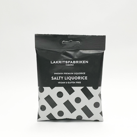 Bag of soft liquorice with salt, swedish