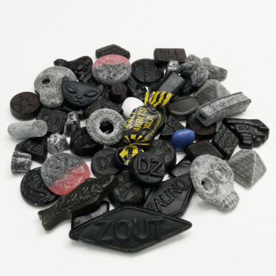 Mix of mild to strong salty liquorice across the salty kadó assortment