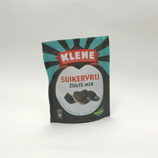 Bag salty liquorice mix with sweetener, dutch