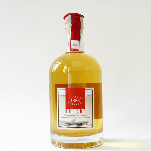 Flasche Grappa mit Süßholzstaub aus Italien, 40% Alkohol