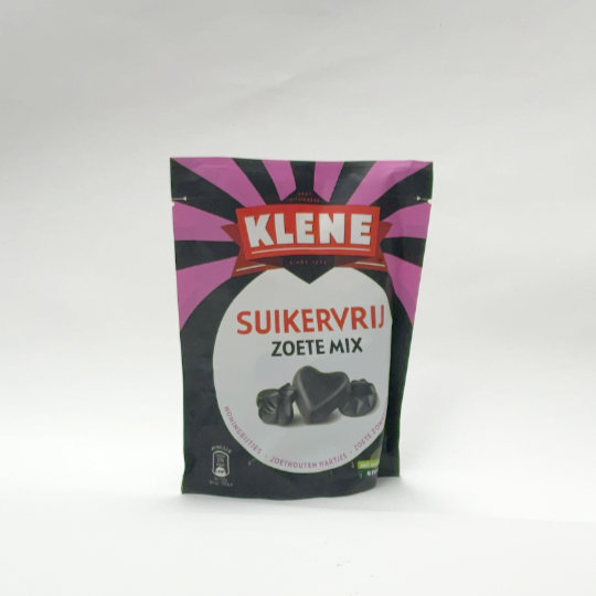 Bag sweet and mild liquorice mix with sweetener, dutch