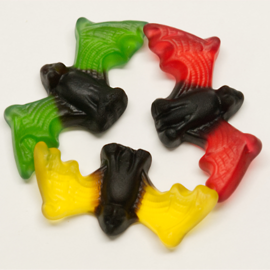 Liquorice-winegum vampires, danish